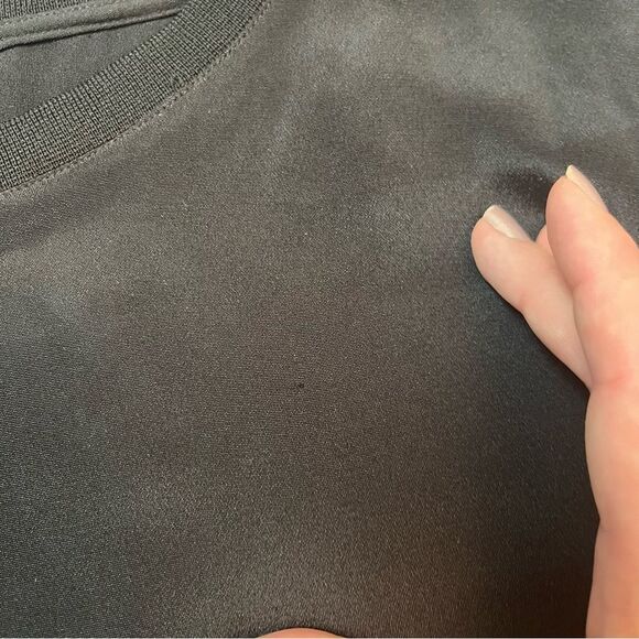 Theyskens' Theory Black Long Sleeve Silk Sweater Size M - Picture 3 of 6